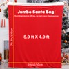 FITNISSFTW Extra Large Santa Gift Bag, 5.9ft*4.9ft Jumbo Santa Sack,