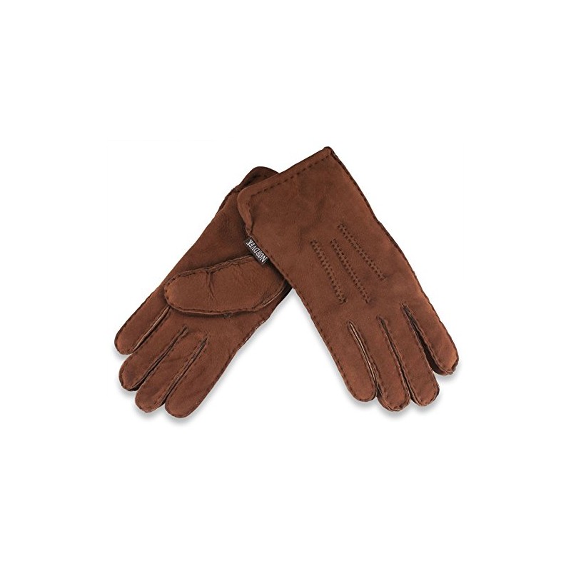 Nordvek Ladies Sheepskin Gloves - Thick & Warm Suede #