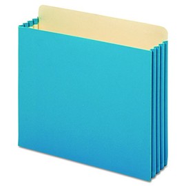 Pendaflex FC1524PBLU File Cabinet Pockets, Straight Cut, 1 Pocket, Letter, Blue (Box of 10)