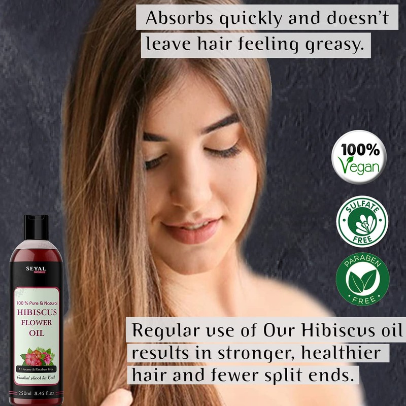 Seyal Hibiscus Oil Pure & Natural Virgin Unrefined for Hair