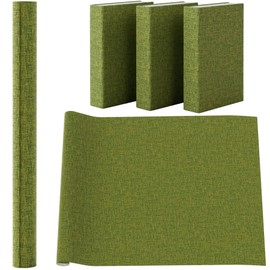 AKONEGE Book Cloth for Book Binding 35 x 16 Inch Fabric Surface and Paper Backed, Strong, Easy to Use, Fabric Materials Bookbinding Supplies Bookcloth for Scrapbooking Album DIY Crafts, Olive Green