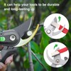 LXUEJIE 4 Pcs Garden Tool Sharpener, Portable Knife Sharpener, Quickly