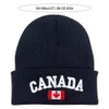 ZUYYON 2 Pcs Canada Maple Leaf Beanie Hats Embroidered Canada