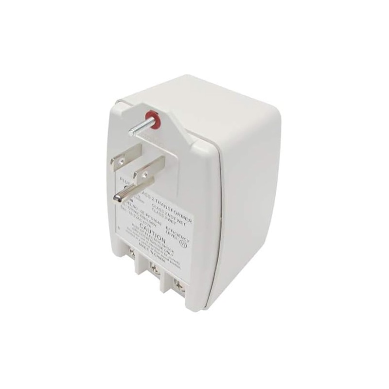 16.5VAC, 40VA Power Supply (40 Watts) Primary: 120VAC, 60Hz, 50W