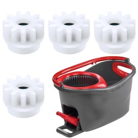 YILANJIN Pack of 4 Spin Mop Replacement Parts, Rotary Mop Bucket, Spin Mop Bucket, Clutch Bearing Gear, Sprocket Replacement, Mop Gear with 90% Rotation Mop Bucket on the