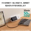 Elecom ACDC-PD2445BK Charger, USB PD Compatible, 45 W, Thin, 0.7
