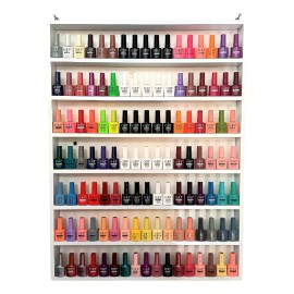 Esmaltero Exhibidor Maquillaje Multiusos Reforzado Con Tapa.                                                                                          