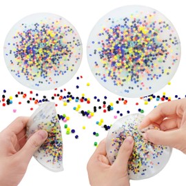 Cuackamily Pack of 2 Skin Picking Fidget Toys, Picky Party Pad Sensory Toy, Anti Stress Relief Skin Picking Pocket Pads for ADHD OCD Fidget Toys, Gift Toy for Children and Adults