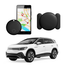Frylaa GPS Car Tracker 2025,Mini GPS Tracker for Vehicles,Hidden Real-timeTracking with Magnetic Case for Motorcycle/Truck,Work with Find My(iOS Only),No Subscription/No Monthly Fee/No SIM Card-Black