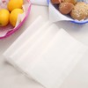50 White 9x10 in Rectangle Pre-Cut Wax Paper Wrappers Food