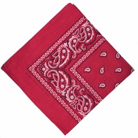 National Cotton Paisley Bandana Double Side Head Wrap Scarf Wristband Neckerchief by