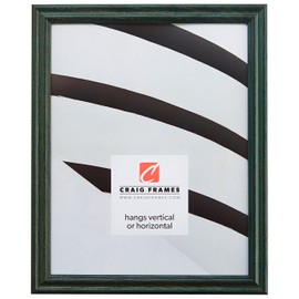 Craig Frames 200ASHGR 18 by 24-Inch Picture Frame, Wood Grain Finish, 0.75-Inch Wide, Green