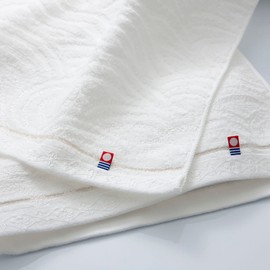 Stylem Takisada-Osaka, Imabari Towel, White Woven Towel, Wash Towel, Gift, Set of 2, 13.0 x 12.2 inches (33 x 31 cm), Made in Japan