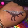 Dinosaur themed Glitter Tattoo Stencils - Perfect for kids temporary