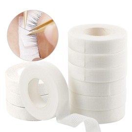Lunamoon 10 Rolls Eyelash Tape Eyelash Extension Tape Eyelash Tape Insulation Micropore Lash Tape Eyelash Tape for Eyelash Extension (White12)