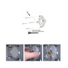 E-outstanding 20pcs Black PC Case 008Fan Mounting Pin Anti Noise