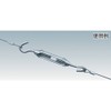 トラスコ中山(TRUSCO) 枠式ターンバックル フック&フックタイプ ねじ径1/2 TTB-06