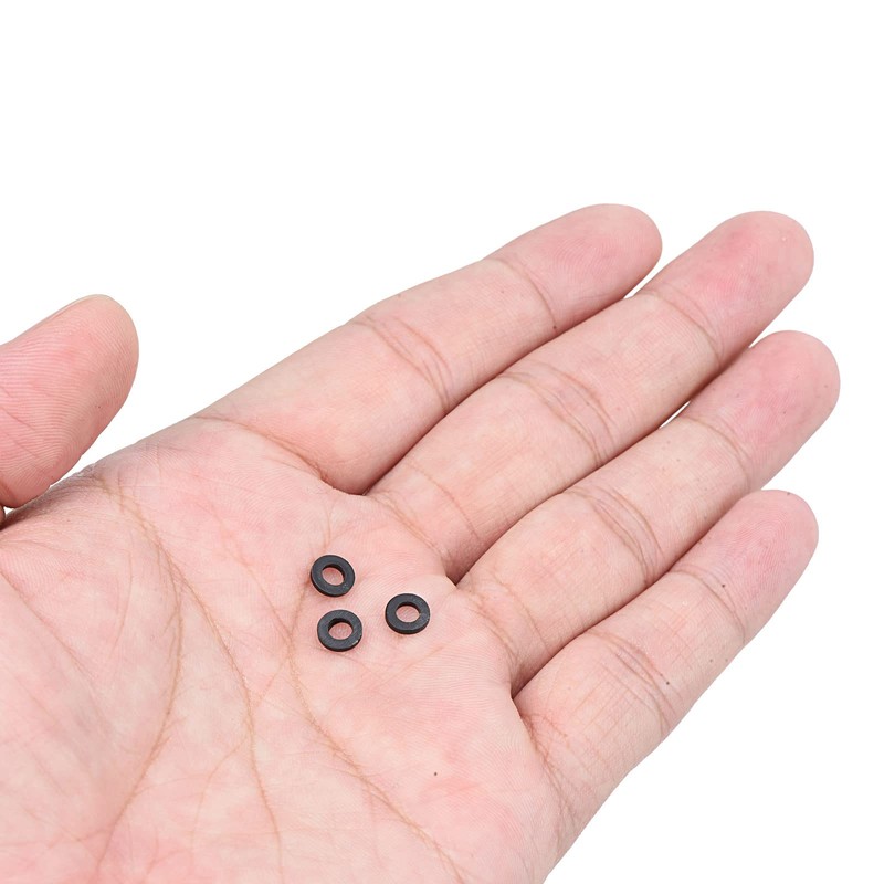 PATIKIL M3 Nylon Flat Washer, 100 Pack 3mm ID 6mm