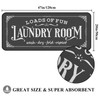 Farmhouse Laundry Room Rug 20"x47" Non Slip Floor Mat Runner