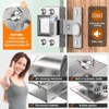 Mdkave Glass Door Hinges,Soft Close Hinges for Glass Cabinet Doors,304