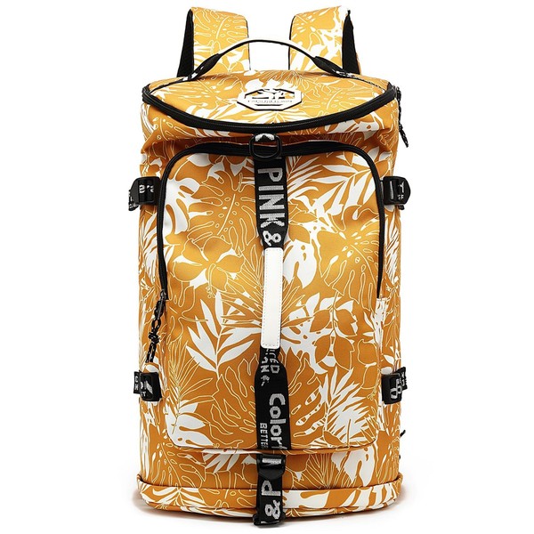 JYColofex Floral gym duffel bag backpack, fashion wrestling bag,with shoe