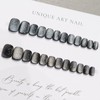 Nail Tips, Set of 24 False Nails, Short, Glitter, Gradient,
