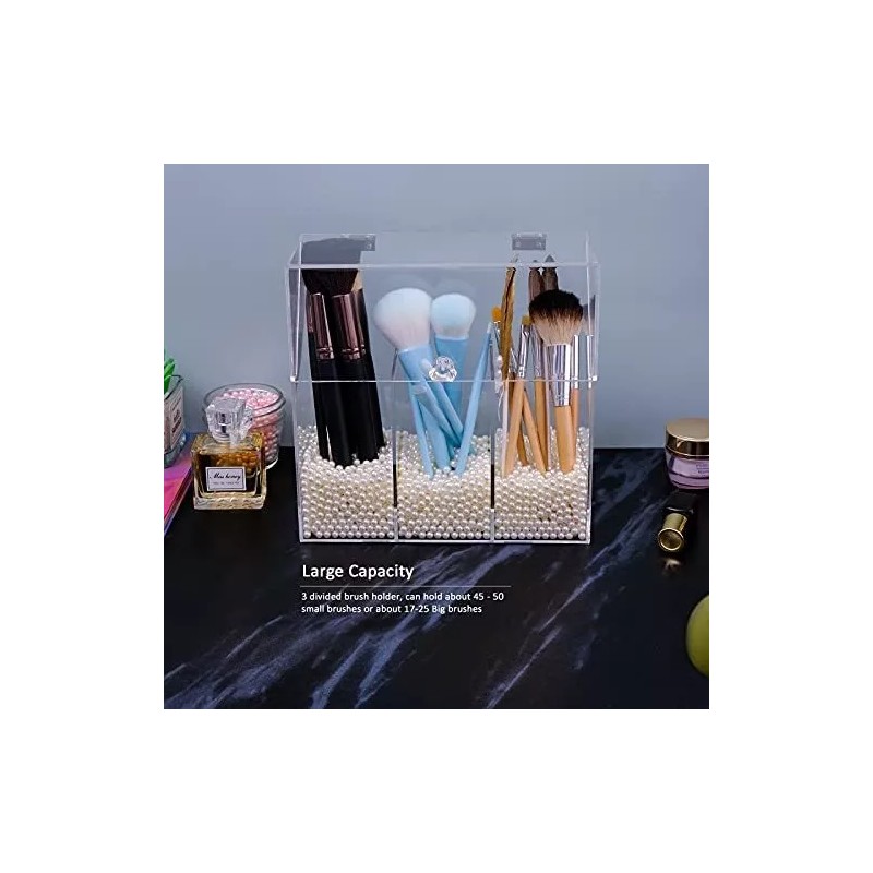 weddingwish Soporte Acrílico Para Brochas De Maquillaje Wedddingwish, Co