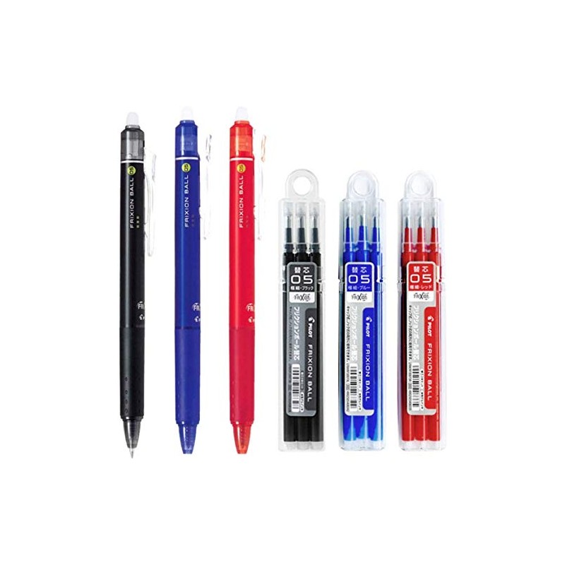 Pilot FriXion Ball Knock Retractable Erasable Gel Ink Pens, Extra