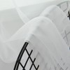 HUTO 2 Panels Small White Sheer Curtains 45 inches Long