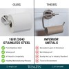 WingIts Modern Elegance Single Toilet Paper Holder, Polished Stainless Steel,