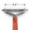 Extra Wide Undercoat Rake for Dogs, Cats - 20 Blade