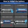 WholeFire 90000000Lumen Super Bright LED Tactical Flashlight Rechargeable LED Work