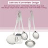 Amco 11-Inch Everyday Utensil Set (5-Piece) - Stainless Steel &