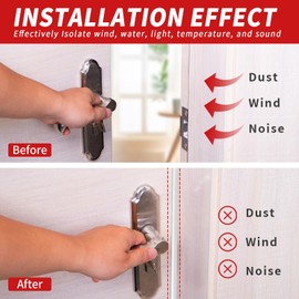 Fingwerk 20 Feet Rubber Door Weather Stripping Door Seal Large Gap, Self-Adhesive Extra Thick D-Shape Door Seal Strip for Door Frame Door Insulation Strip, Easy Cut to Size(White), ‎‎FKBGDW20FT