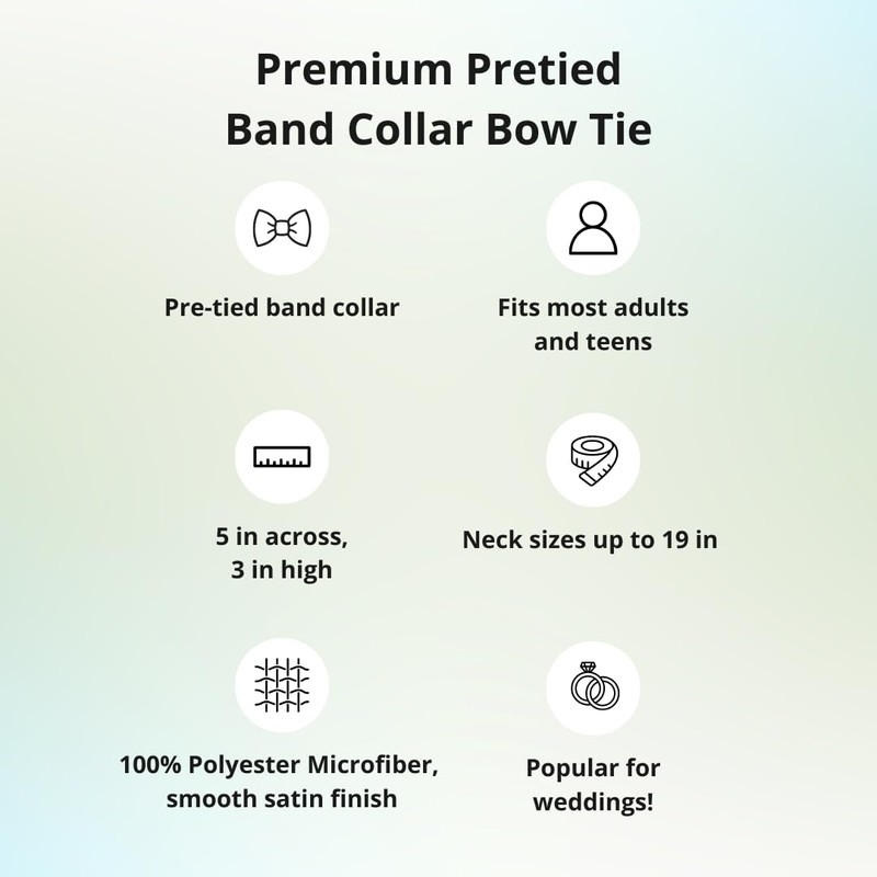 tiemart Premium Bow Tie (Dusty Blue)