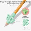 Pencil Grip (5 Counts), Silicone Pencil Grip without Pencil, Writing