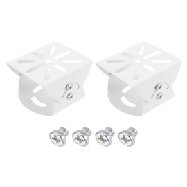 PATIKIL Security Camera Joint Mounting 3.1 Inch, 2 Pack CCTV IP Camera Installation Steel Crossbar Mounting Bracket for Safety, White