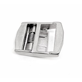 2 Pack Lock Slider Buckles for 1.5inch 38mm Tie Down Strap Webbings Cargo Lashing Lash Luggage Bag Belt Buckle,heavy-duty Strap Release Buckle Adjustable Metal Buckle Fasteners 316 Stainless Steel