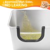 Yangbaga Odor Control Extra Large Stainless Steel Litter Box, Seamless