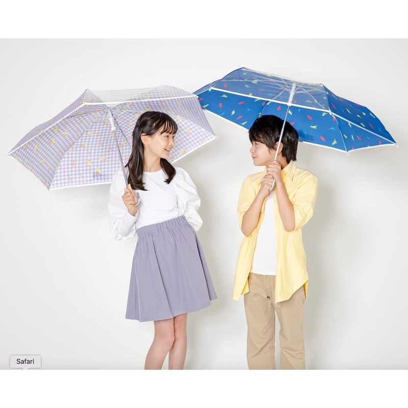 estaa 10271 Boy Folding Umbrella with Transparent Window, Wind Resistant,