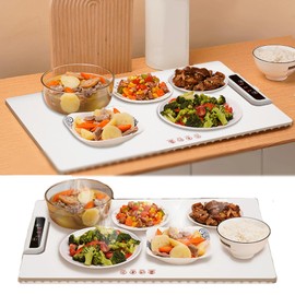 Ysnhsye 2024 New Portable Electric Warming Tray with Premium Silicone Nano-Material Electric Food Warming Tray with3 Temperature Settings for Restaurants, House Parties, Holidays