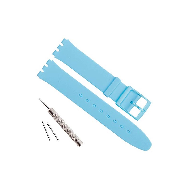 GreenOlive Ultra-thin Replacement Waterproof Silicone Rubber Watch Strap Watch Band
