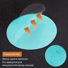 Secopad Non-Slip Bathtub Stickers, 24 PCS Safety Bathroom Tubs Showers Treads Adhesive Decals Scraper (Blue)