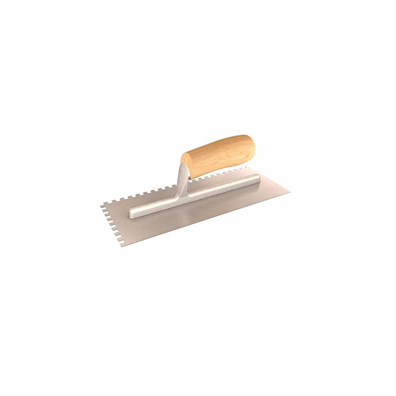 Bon 14-320 11-Inch by 4-1/2-Inch Square Notched Trowel with 1/4-Inch