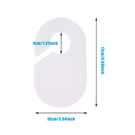 Bymivofun Pack of 10 Clothes Racks Size Dividers Baby Adult Wardrobe Clothes Sizes Divider for Clothing Size Differentiation Clothing