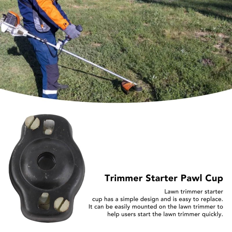 2PCS Lawn Trimmer Starter Cup, Black Starter Cup Trimmer Parts,