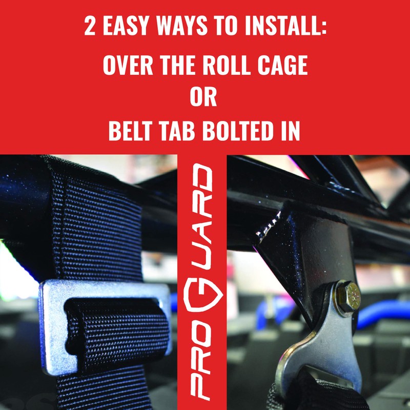 PROGUARD Red 4-Point Harness with 2" Nylon Straps - Universal