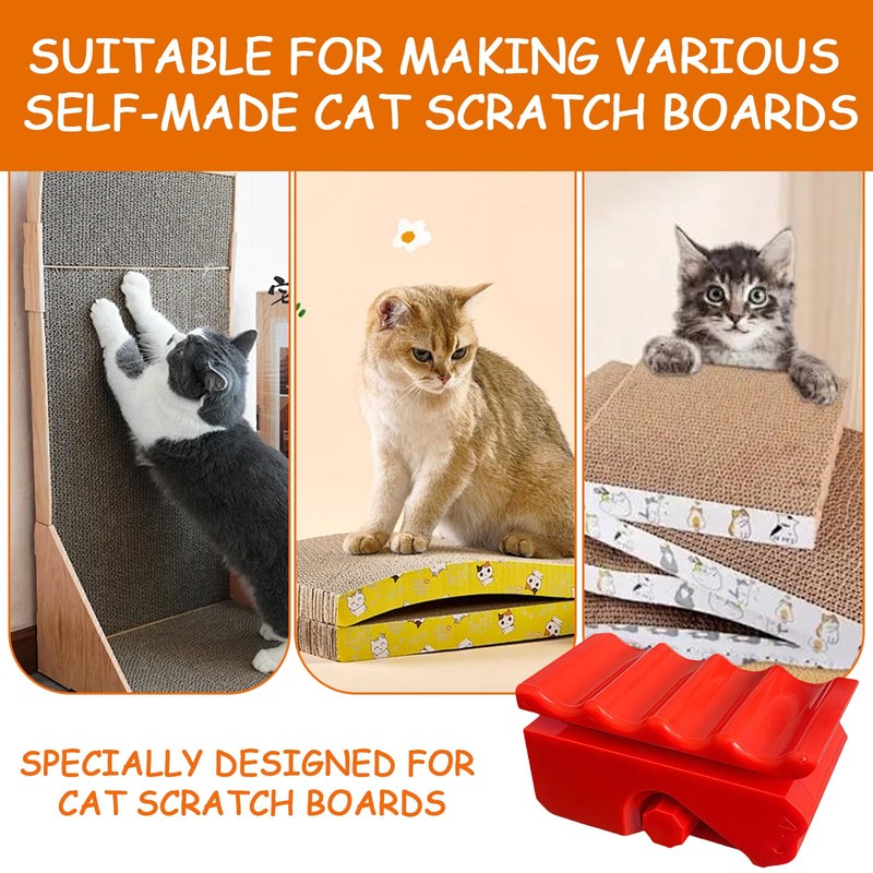 LUMOOM Cardboard Cutter, 3D Cardboard Cutter for DIY Cat Scratching