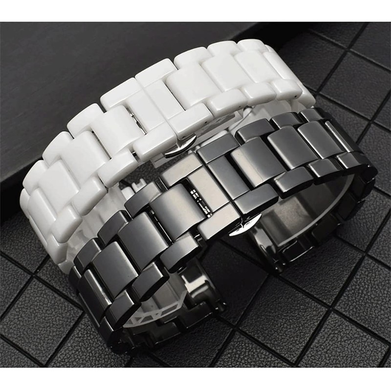 Ceramic Watch Band Universal strap with Quick Release Pins Butterfly