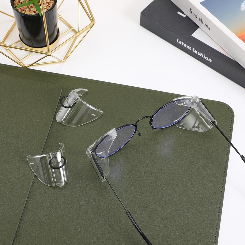 2 Pairs Eye Glasses Side Shields for Glasses Safety, Slip